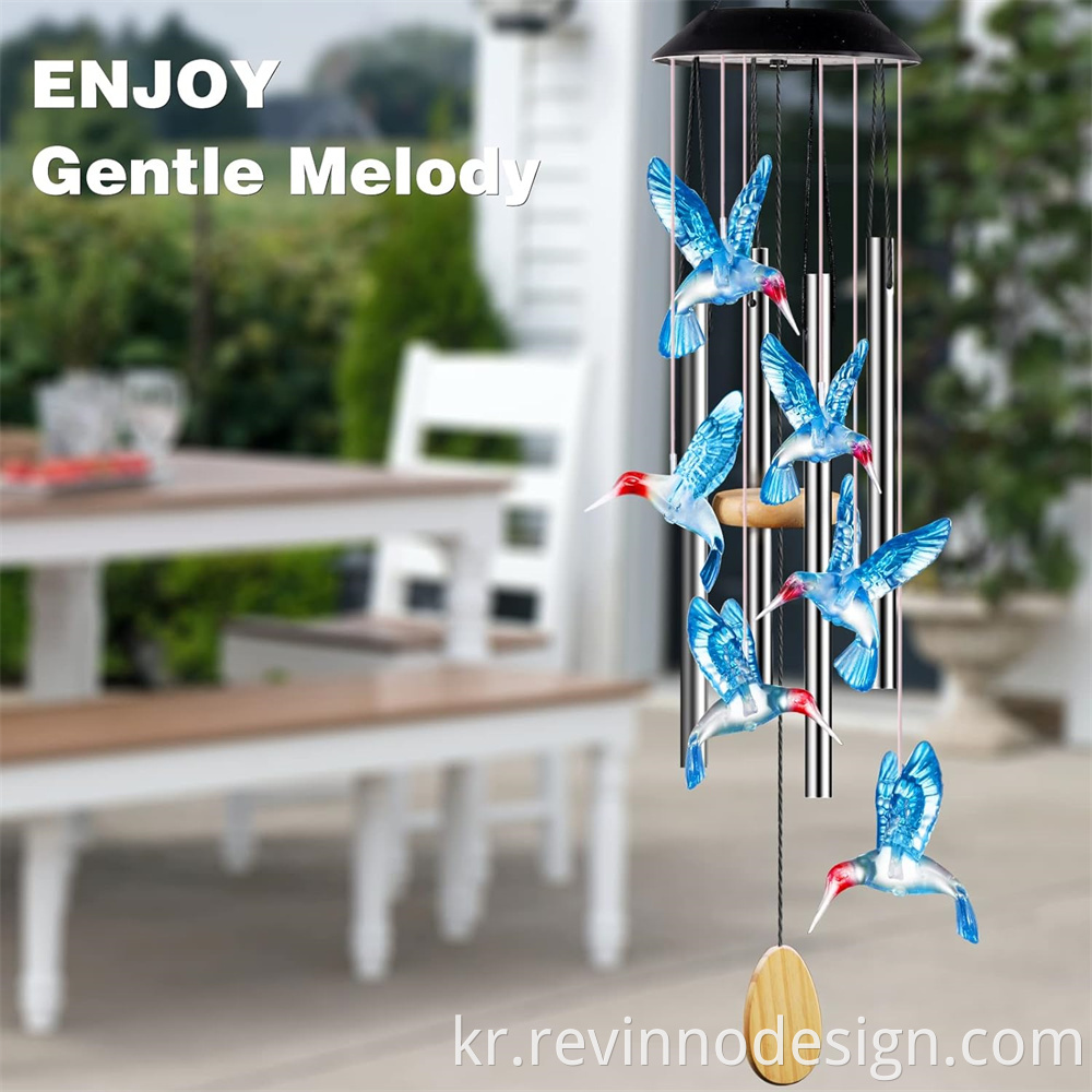 hummingbird wind chimes